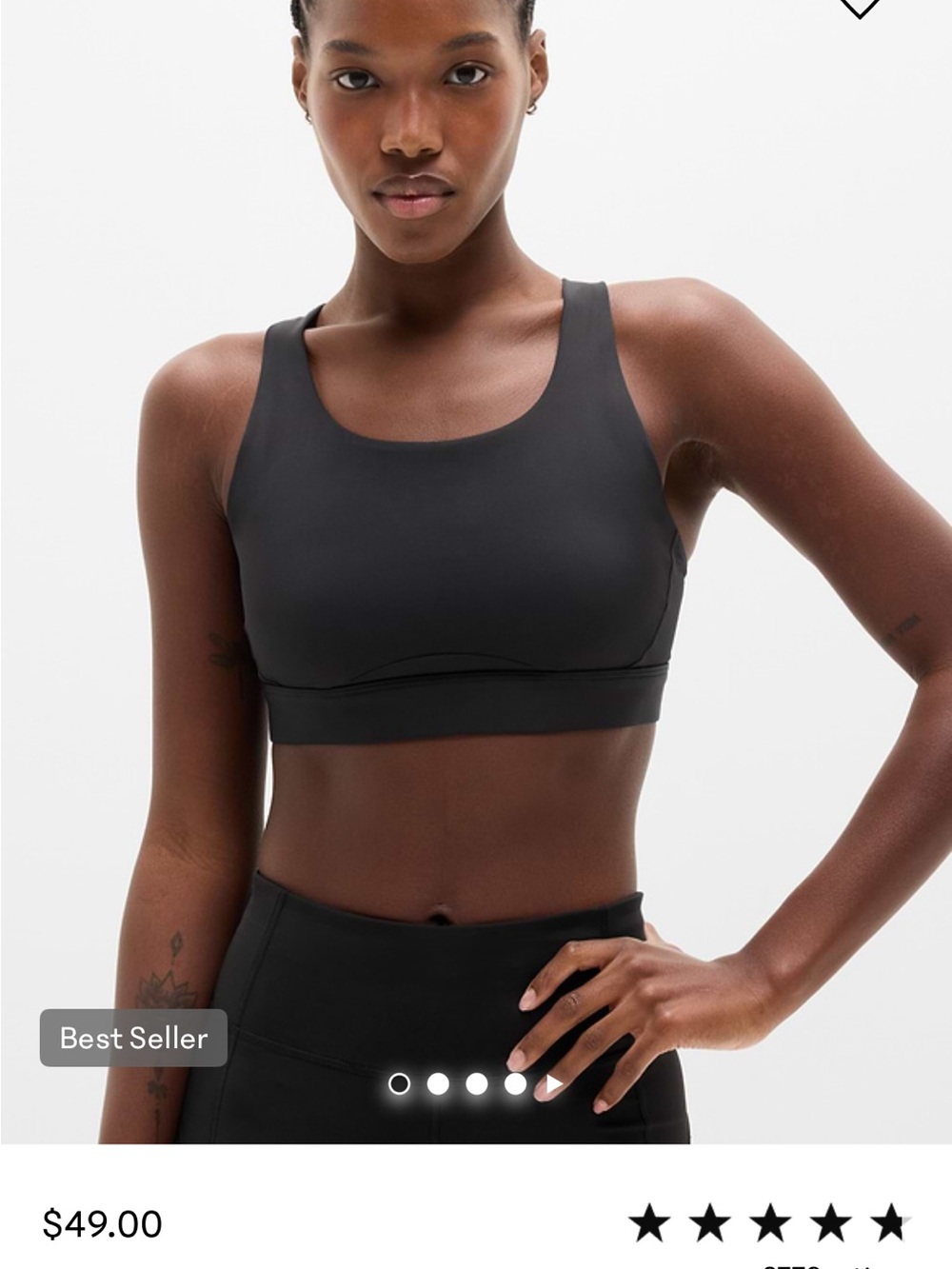 Athleta Interval Cross-Back Sports Bra M D-DD
